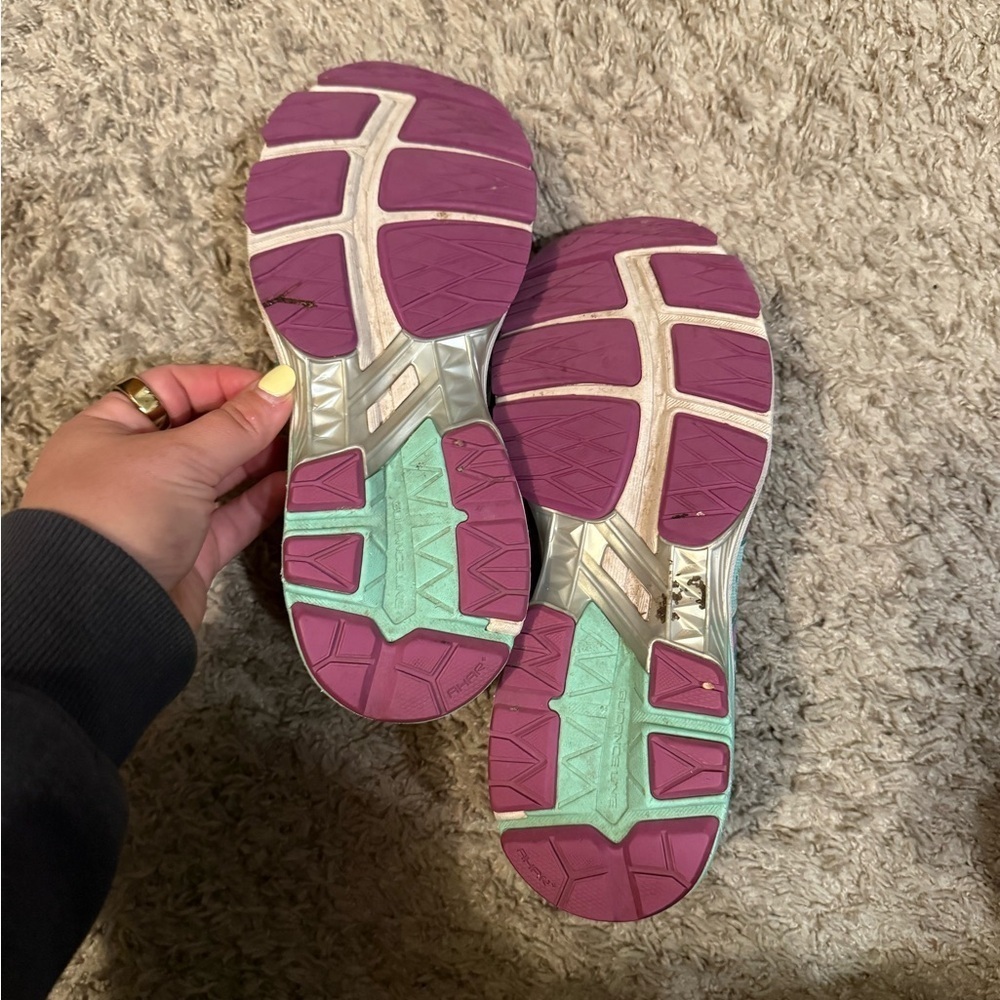 ASICS Women's Teal Running Shoes - Picture 3 of 5
